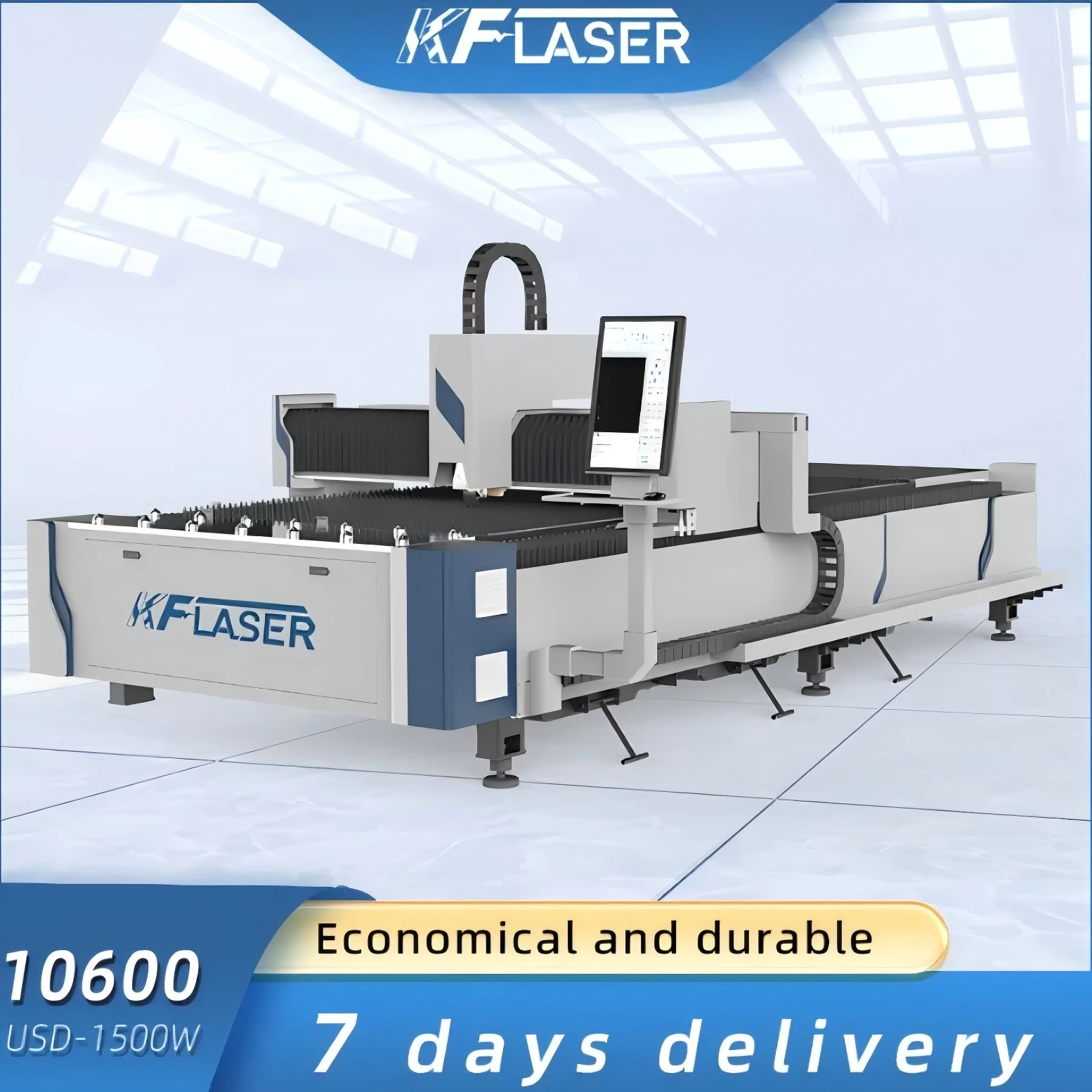 2024 hot sell KF laser Metal laser cutter CNC fiber laser cutting machine sheet metal with 2kw 3kw 6kw 12kw laser source