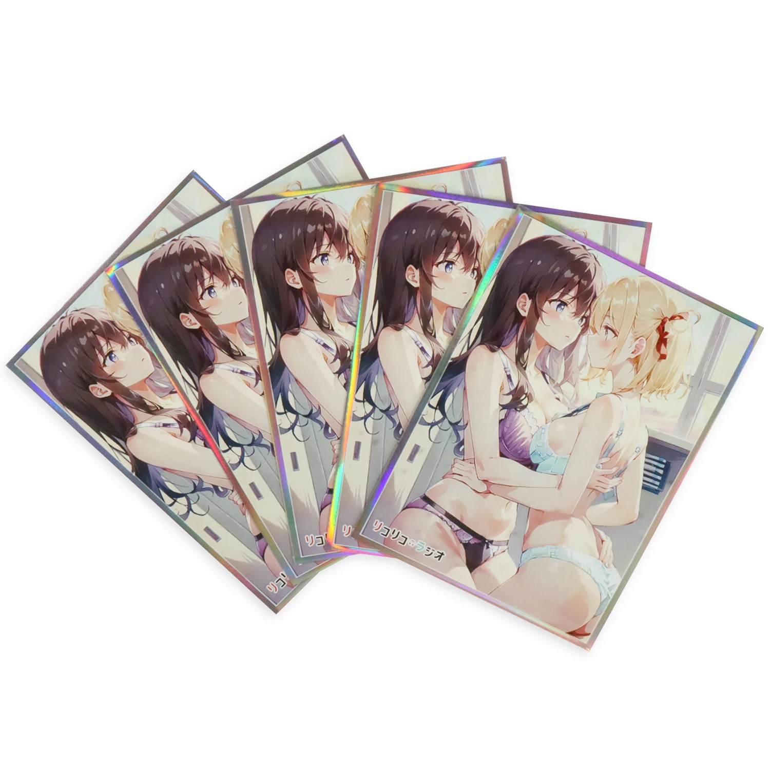 

67x92mm Lycoris Card Sleeves Foil Anime Girl Card Sleeve PKM Trading Card Protector for MTG Standard Size 60PCS