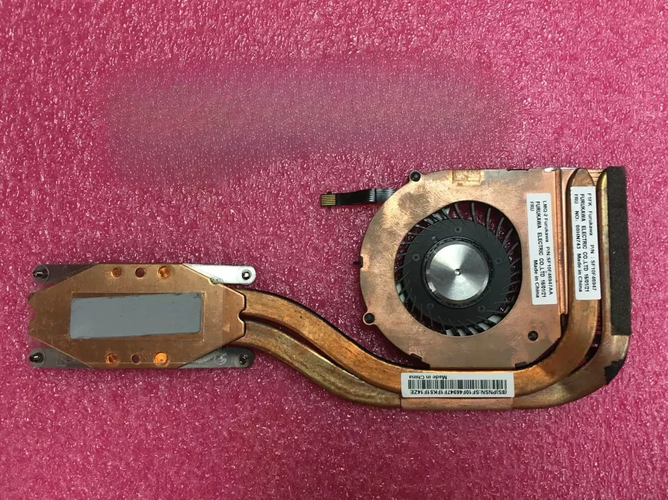 For Lenovo Thinkpad 4th Gen X1 Carbon Radiator X1C Fan 00hn743 Notebook Internal Repair Part