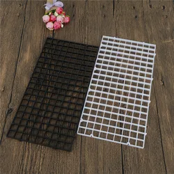Durable Plastic Fish Grid Divider Holder Fish Tank Tray Egg Crate Aquarium Tank Filter Bottom Isolate Pane 29.6cm x 14.8cm New