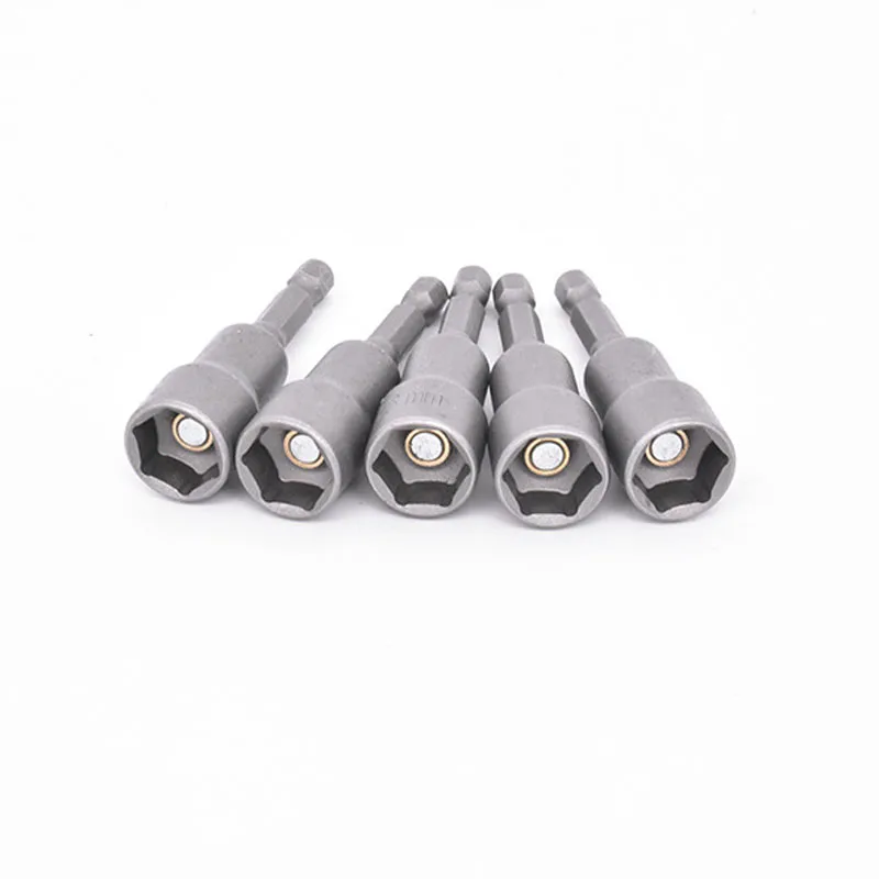 6mm-14m Impact Hex Socket Magnetic Nut Screwdriver 1/4” Hex Shank Electric Drill Bits for Power Drills Impact Drivers Socket Kit