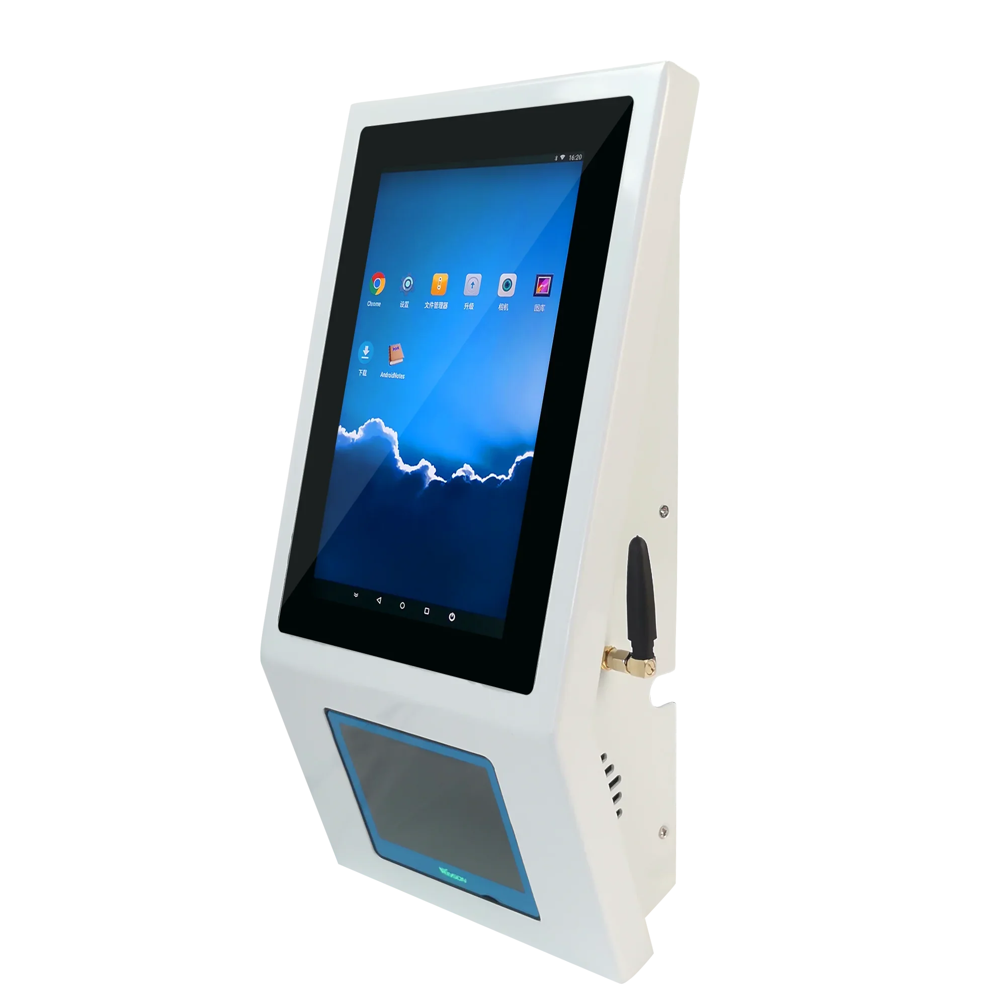8.0 inch QR code scanner kiosk self price checker barcode scanner ATM Android mini kiosk pos system
