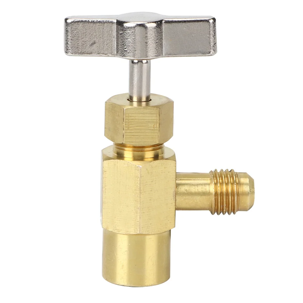 R134A Female Thread 1/2ACME Air Conditioning Refrigerant Bottle Can Opener Valve Air Conditioning Tool Refrigerant Bottle Opener