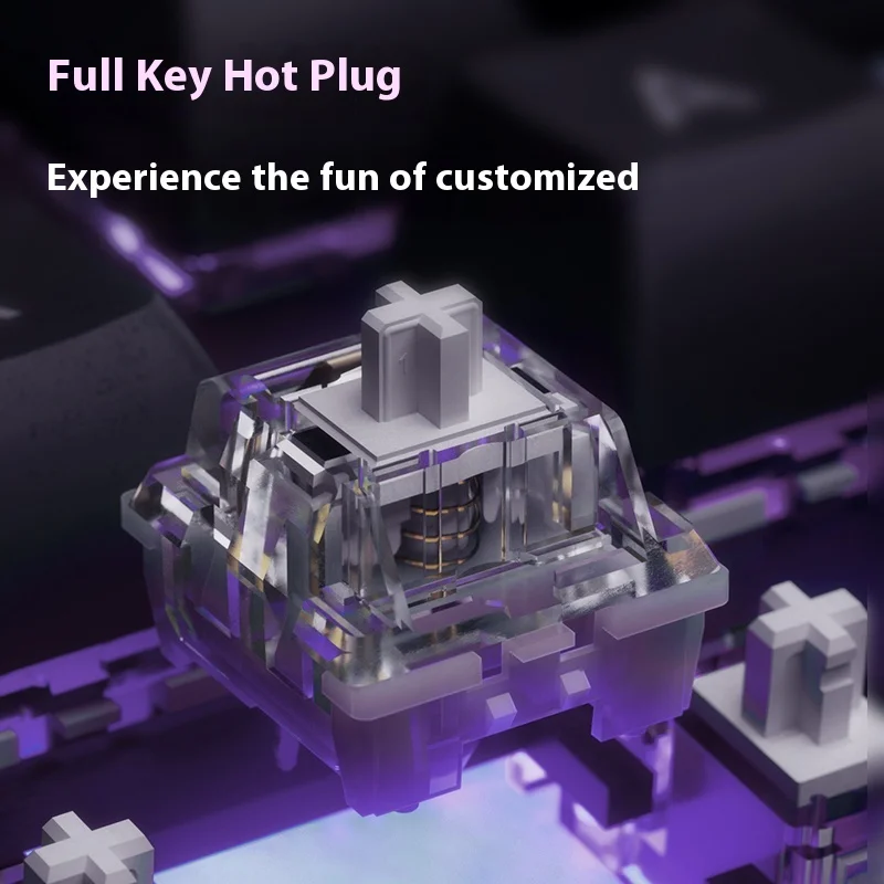 Monsgeek  Custom Mechanical Keyboard Kits Aluminium Alloy 108key Layout Supports Three-Mode Wireless Connection Hot-Swappable