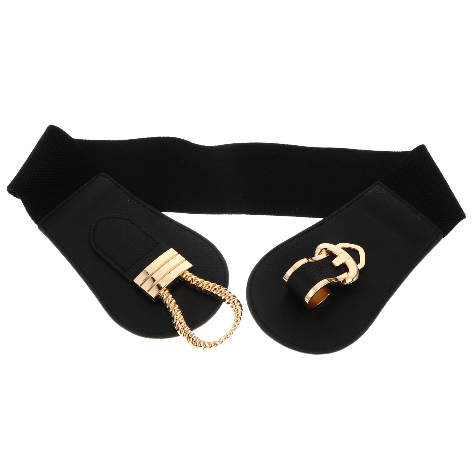 

Wide Elastic Lady Dress Belt Decorative Metal Practical Wedding Accessory Decorative Dress Belt Fashion
