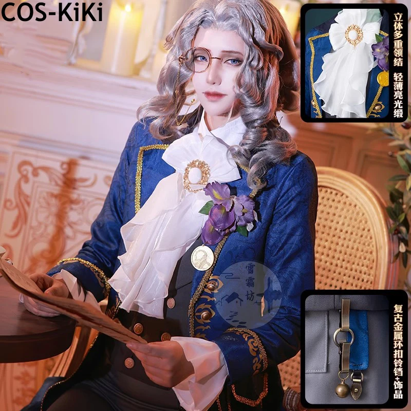 COS-KiKi Identity V Alva Lorenz Hermit Graduation Ceremony Gentlemen QiZhen Fashion Game Suit Cosplay Costume Halloween Outfit