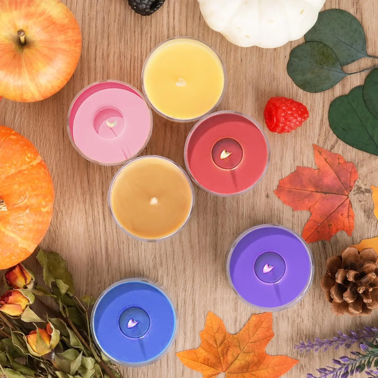 12 Pack Fall Candles Bulk, Scented Soy Candles for Home, Mini Candle Gift Set with Pumpkin Vanilla Caramel Lavender, Small Candles for Women Birthday Christmas