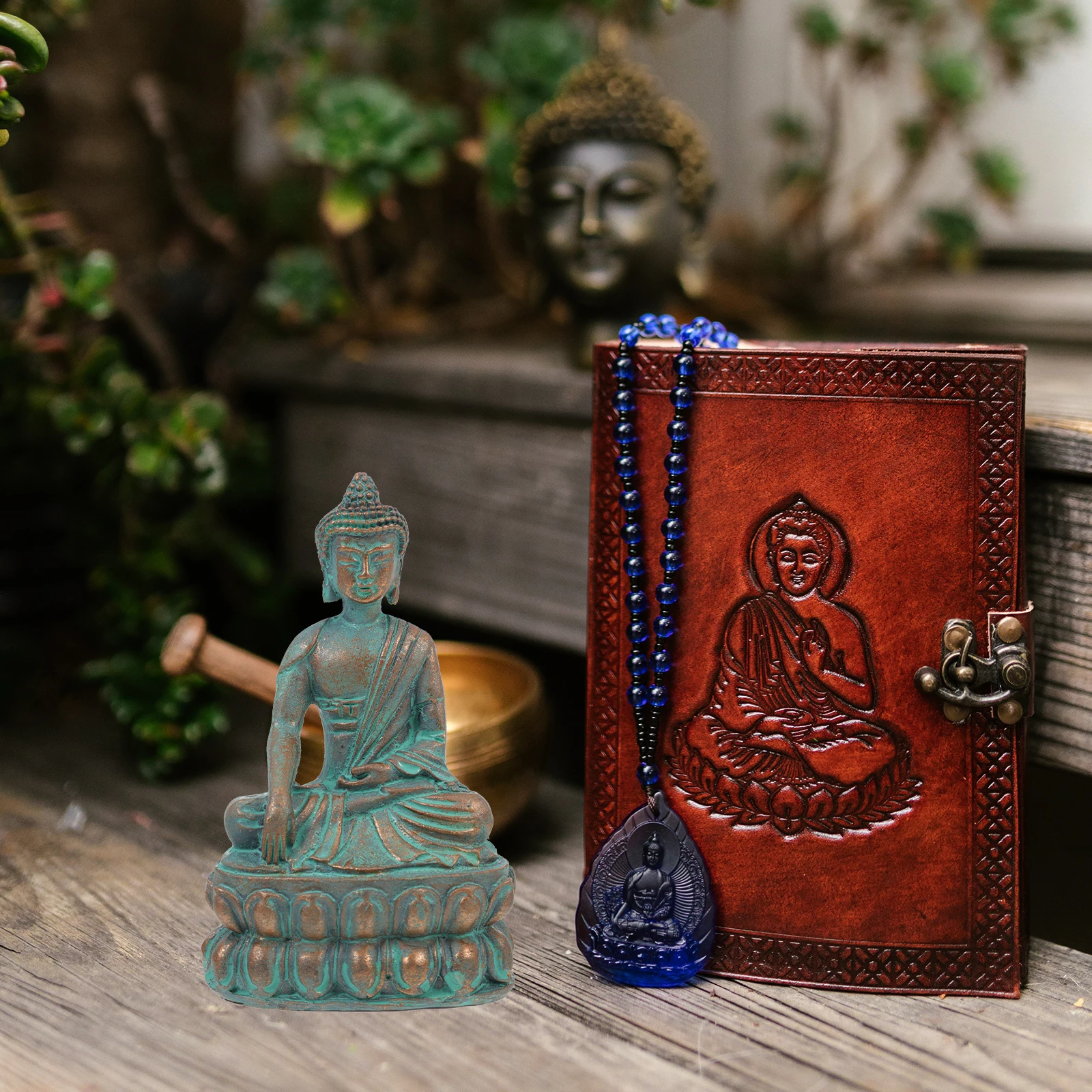 

Religious Desktop Adornment Desktop Buddha Figurine Adornment Resin Craft Ornament Exquisite Decor Delicate Buddha Decor