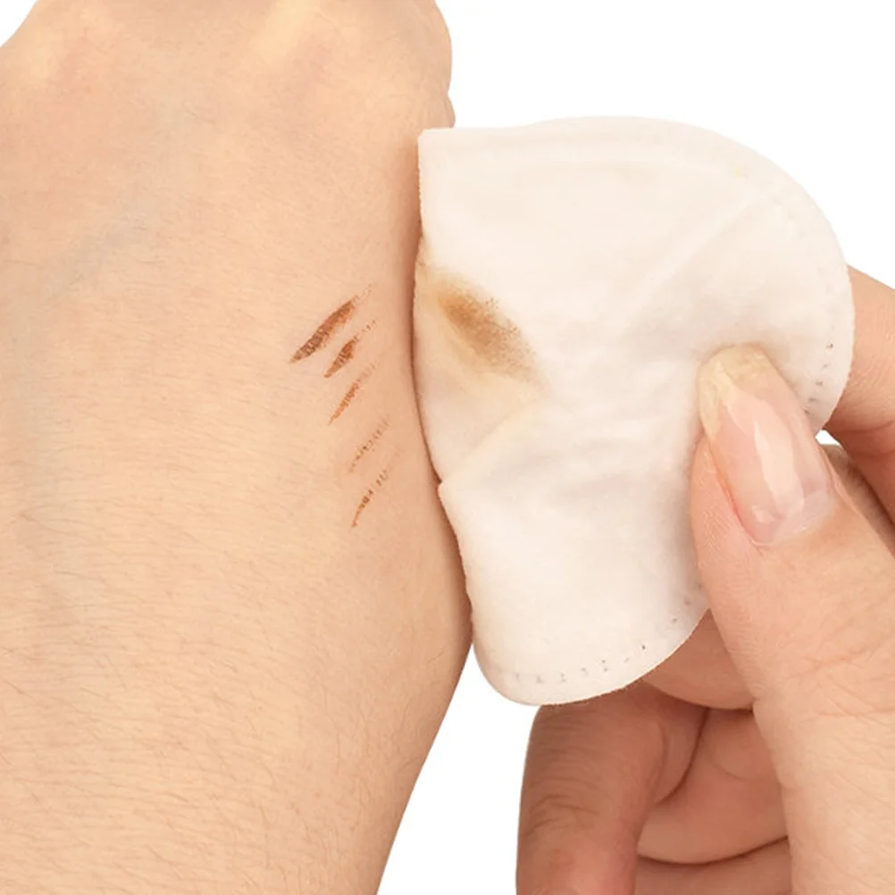 

100pcs Round For Travel Daily Use Disposable Makeup Remover Pads Small Accessory Cleaning Pads