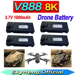 Original V888 Battery 3.7V 1800mAh For V888 Drone Spare Battery V888 RC Qudcopter Accessories Parts