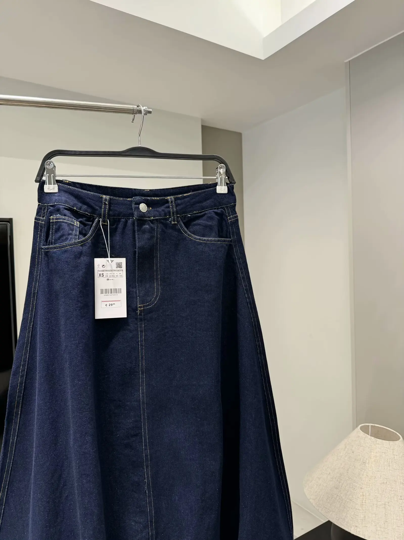 المرأة الجديدة نسخة بالون الموضة عادية جيب جانبي تنوعا الدنيم ميدي تنورة الرجعية عالية الخصر سستة المرأة تنورة Mujer