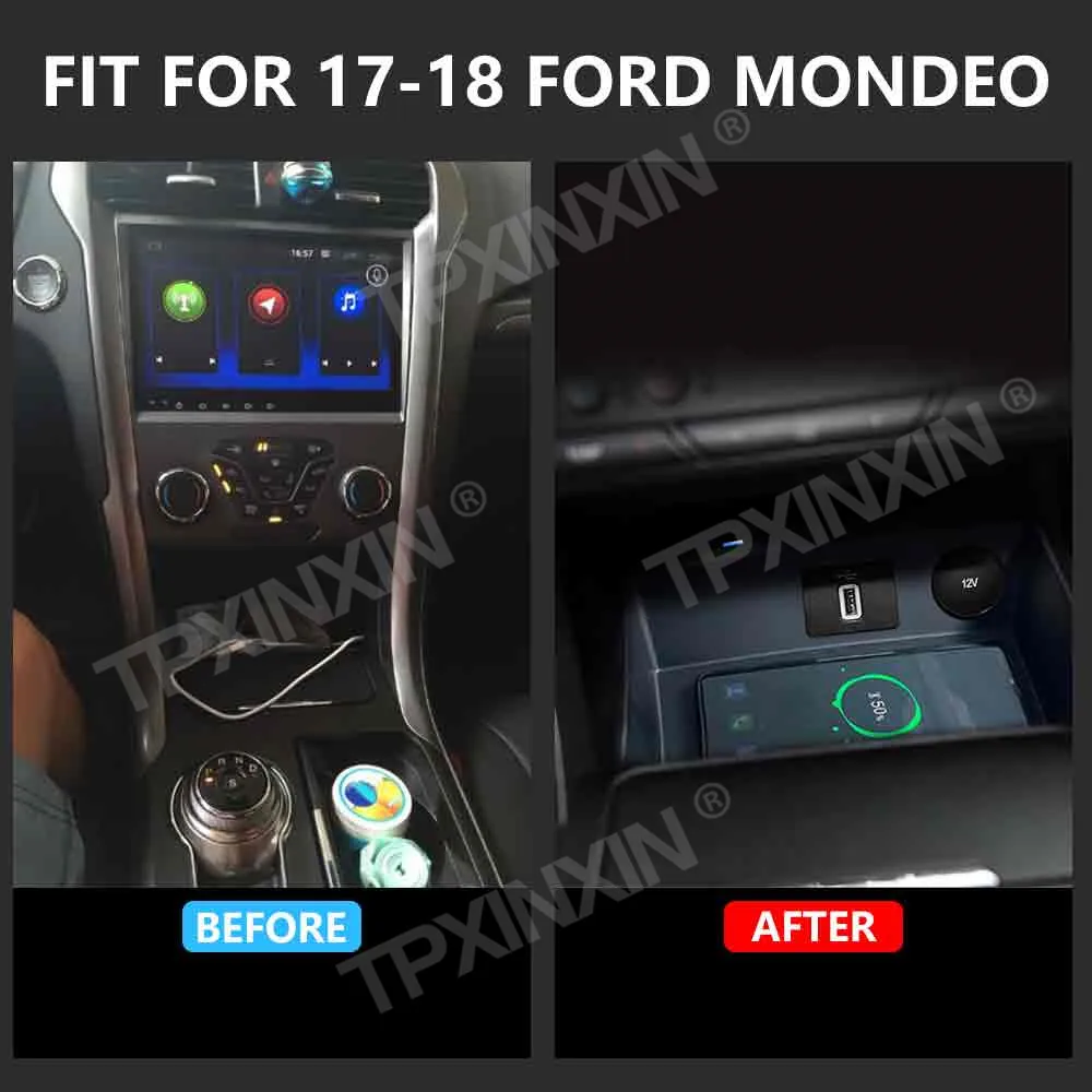 For Ford Mondeo 2017-2018 Quick QI Car Wireless Charger Fast Charging Intelligent Infrared Mobile Phone Dashboard