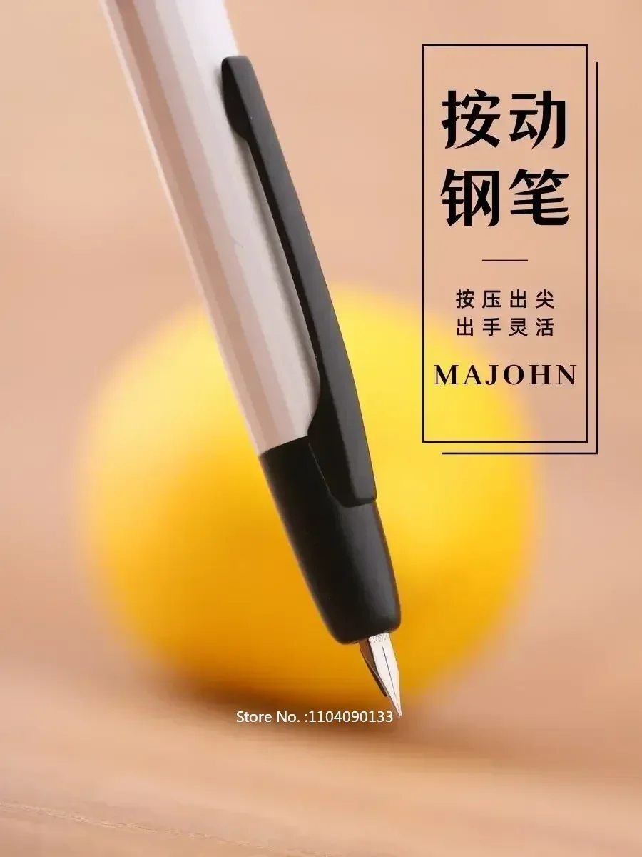 

Hot NEW MAJOHN A2 Press Resin Fountain Pen Extra Fine Nib 0.4mm Ink Pen Converter For Writing Christmas New Lighter Than A1