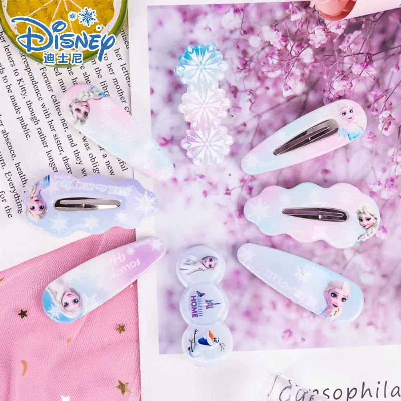 

4 Pcs Disney Frozen Elsa Hair Clip Cute Cartoon Anime Hair Accessories Hairpins Princess Elsa Anna Girl Hair Clips Gifts