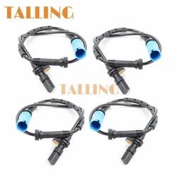 4PCS Front/Rear Axle Left/Right ABS Wheel Speed Sensor For BMW X5 E53 2000-2006 3Pin High Quality New 34526756379 34526756380