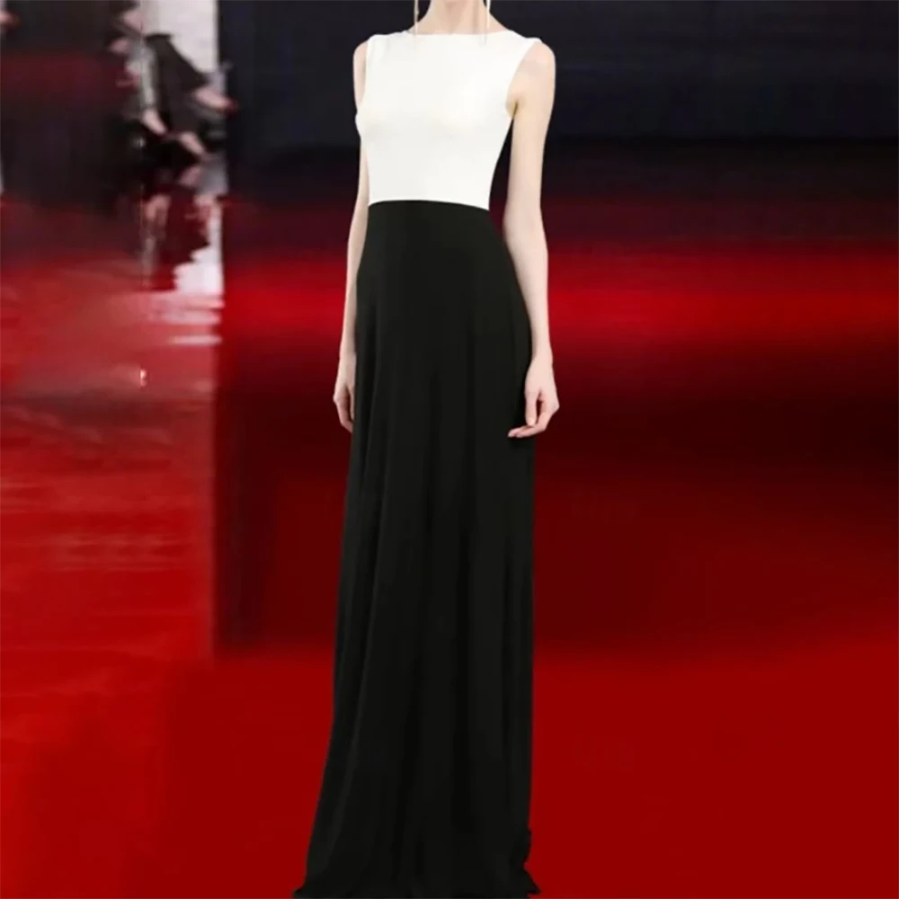 

Celebrity Red Carpet Evening Dress Elegant Prom Gown Formal Party Gala Designer Wedding Guest Dress Women's A-Line Floor-Length