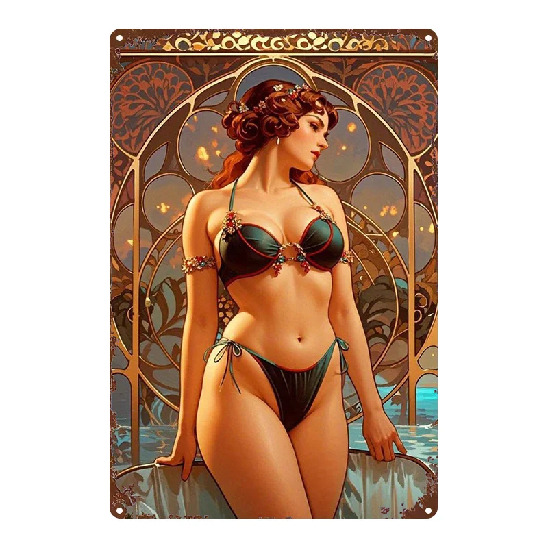 2D Flat Metal Sign, Retro Art Decor, 8x12 Inch, for Home Farm Kitchen Café Bar Garage Wall Decor