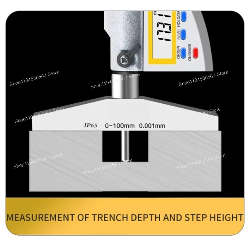 Hengliang 0.001mm Measurement IP65 high-precision micrometros stainless steel Depth gauge depth micrometer micrometer digital