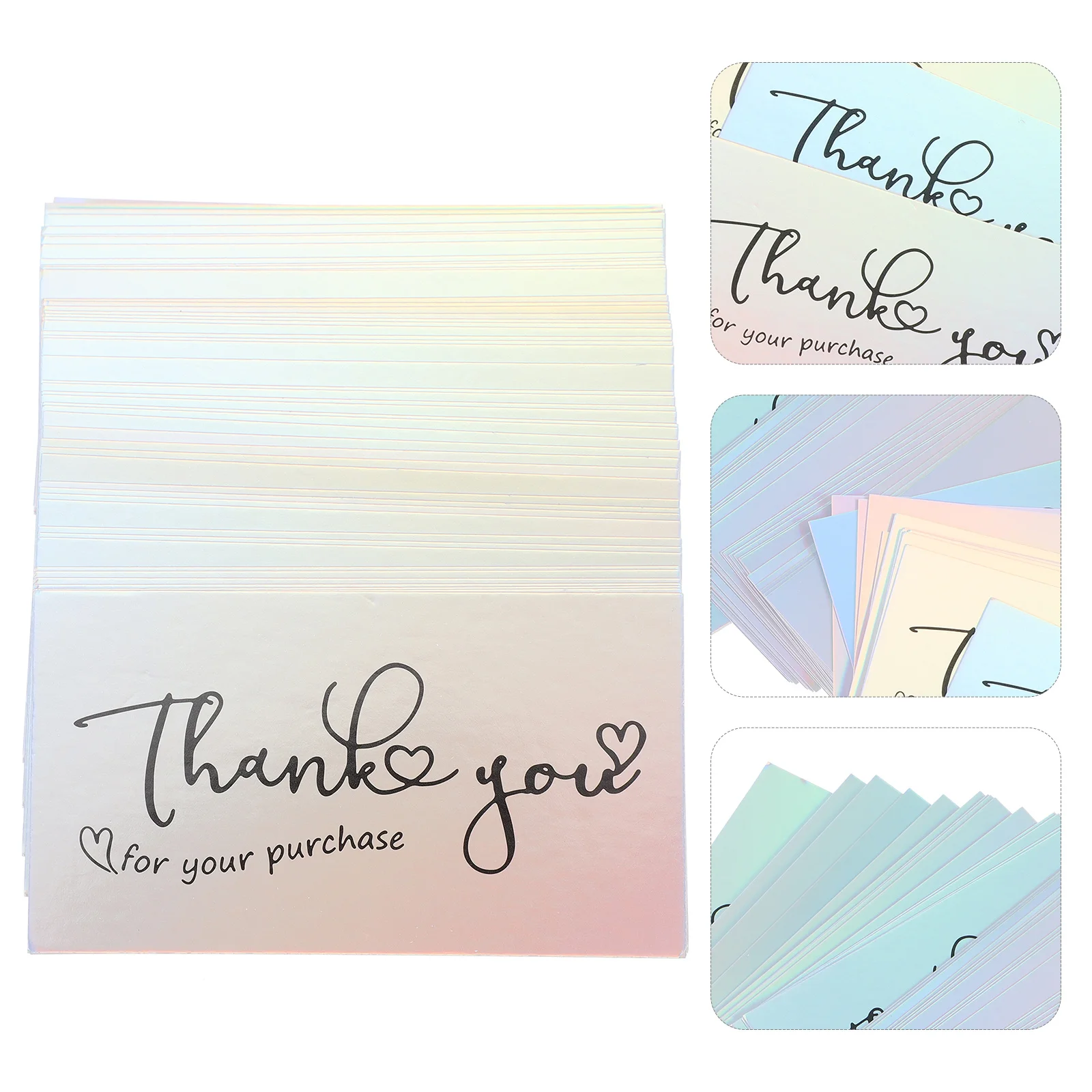 

50Pcs Business Thank You Cards Compact Lightweight Thank You for Your Purchase Cards Ideal for Customer Appreciation and Brand