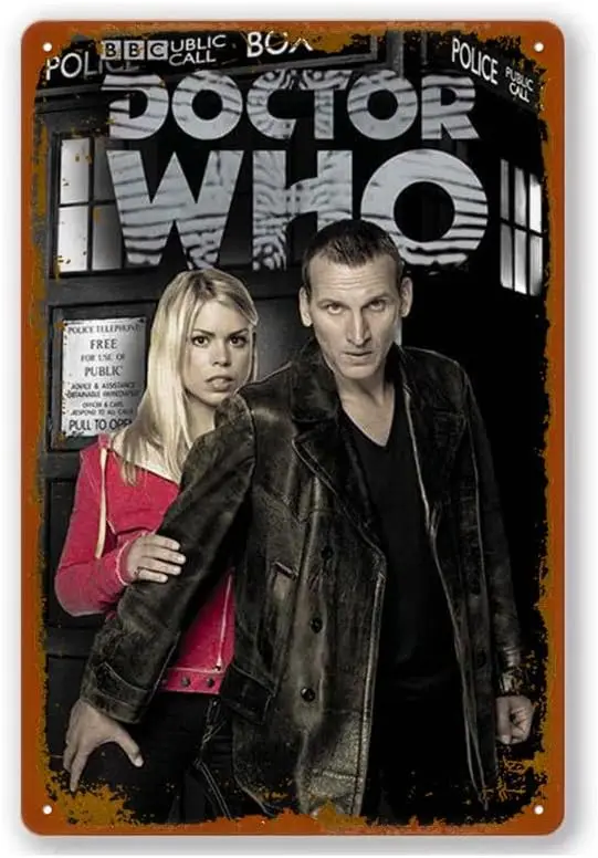 Dr Who - 9Th Doctor Vintage Metal Tin Signs Vintage Aluminum Signs Home Decor Room Metal Decor 8X12