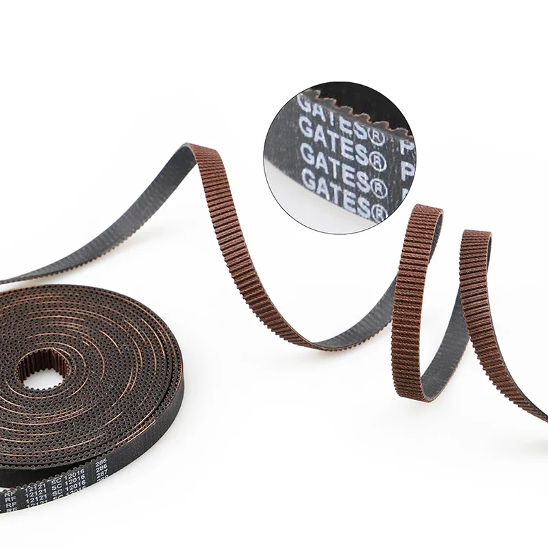 2GT Open Synchronous Timing belt width 6/9/mm Rubber Low dust vibration VORON gates 3D printer