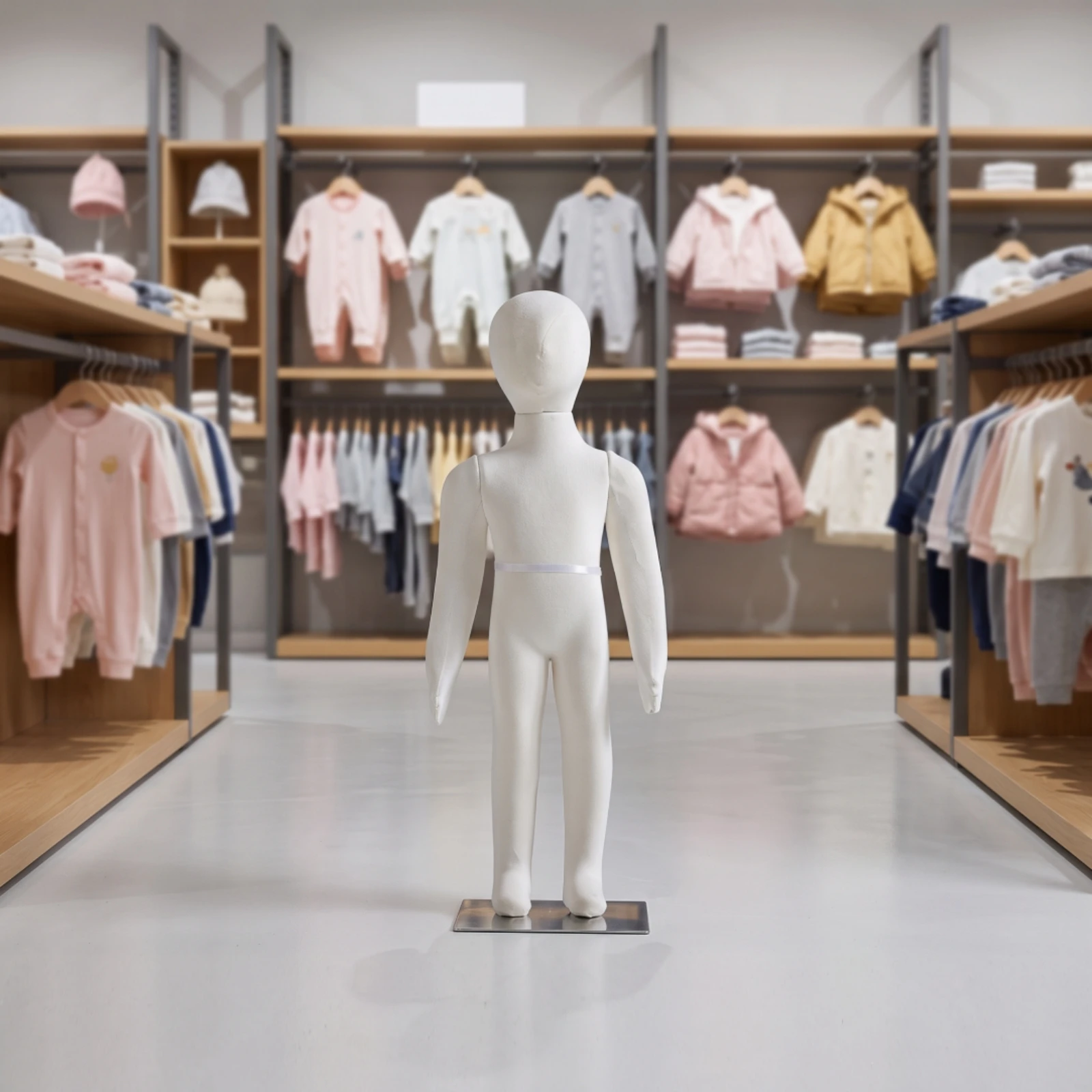 Soft Mannequin Lightweight Full Body Child Mannequin Manikin Gender-Neutral for Clothing Stores, Window Displays, Retail Shops view 6