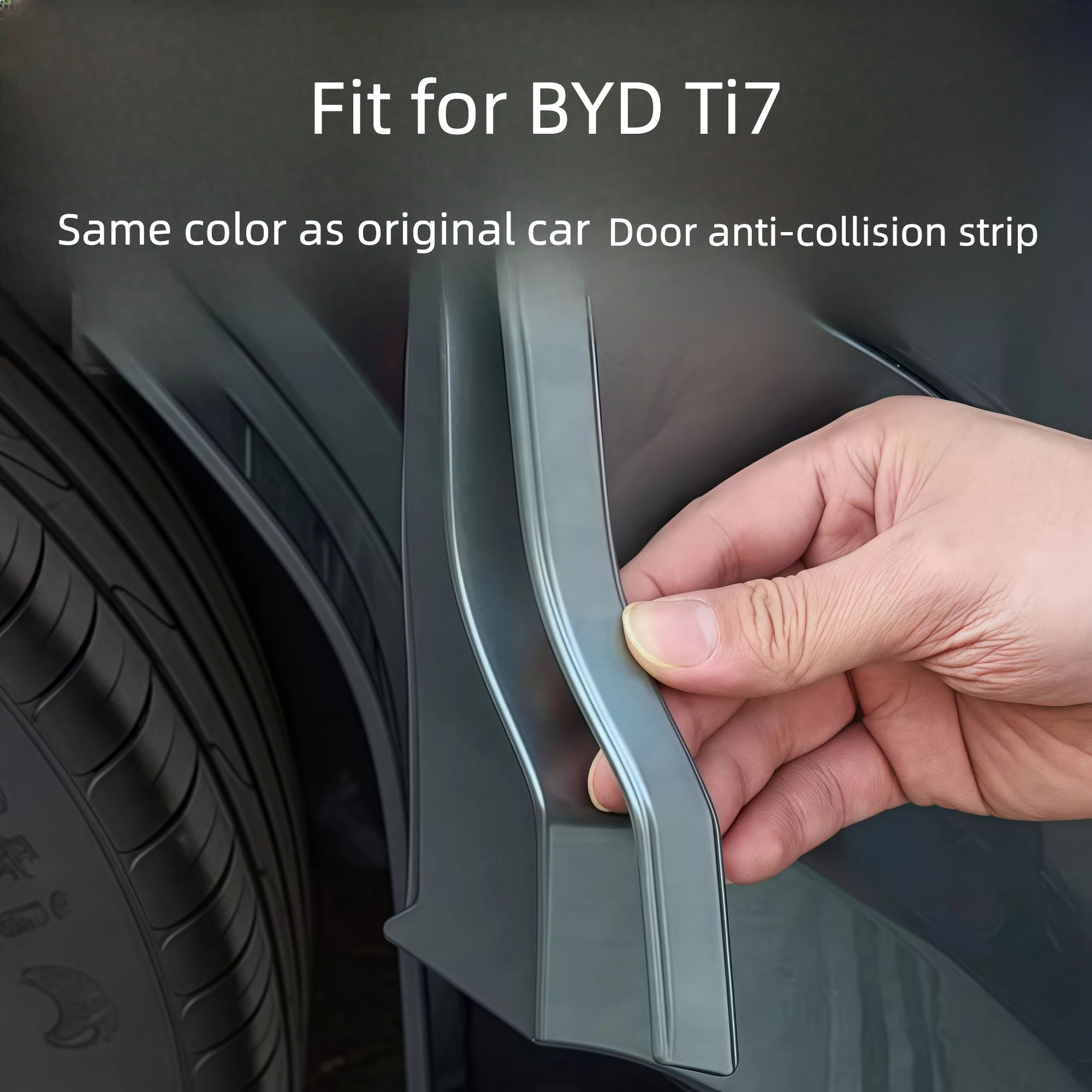 Car Door Anti‑collision Strip Anti‑scratch Protector For BYD Ti7 Door Edge Guard Trim Decoration Car Exterior Accessories