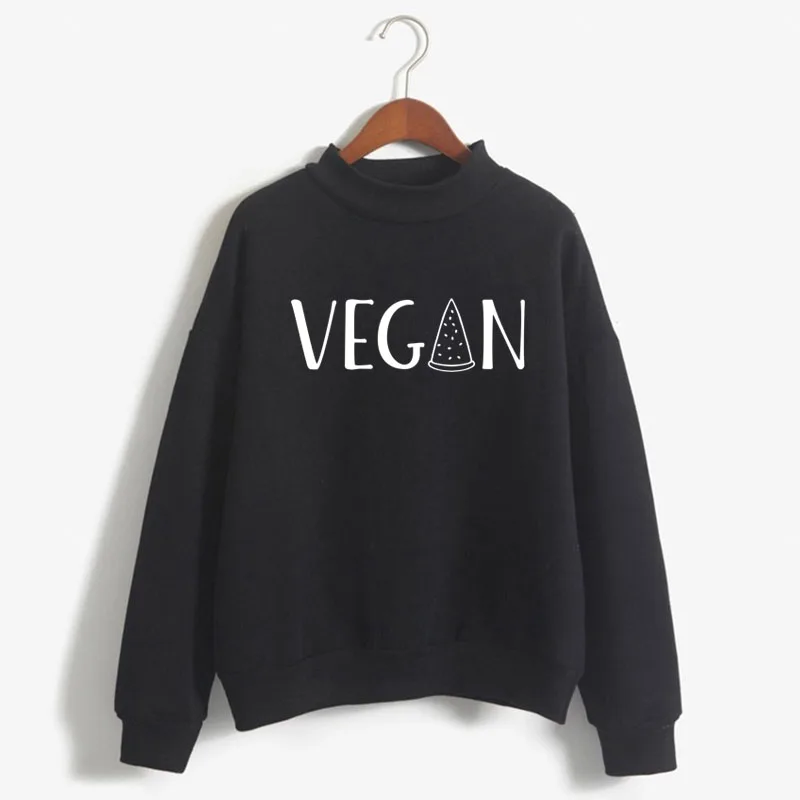 

Eat fruit not friends Print Women Vegan Sweatshirt Sweet Korean O-neck Knitted Pullover Thick Autumn Candy Color Women Clothes