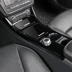 Car Air Condition Panel Decoration For Mercedes Benz GLA X156 CLA C117 2013-18 LHD Carbon Fiber Color Center Console Frame Decal