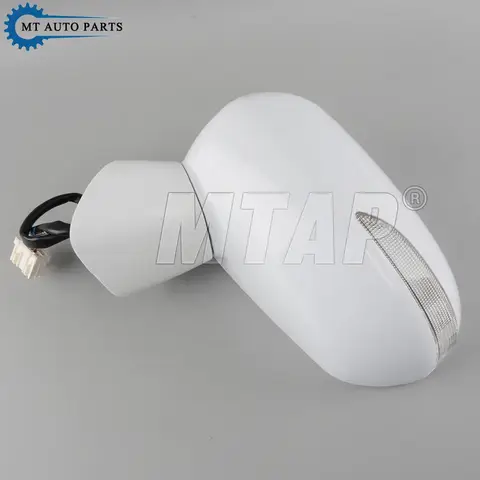 MTAP Car Exterior Rearview Mirror Outer Side Mirror For HONDA FIT JAZZ CITY 2003-2008 5-PINS Electric Angle Adjust + LED Lamp