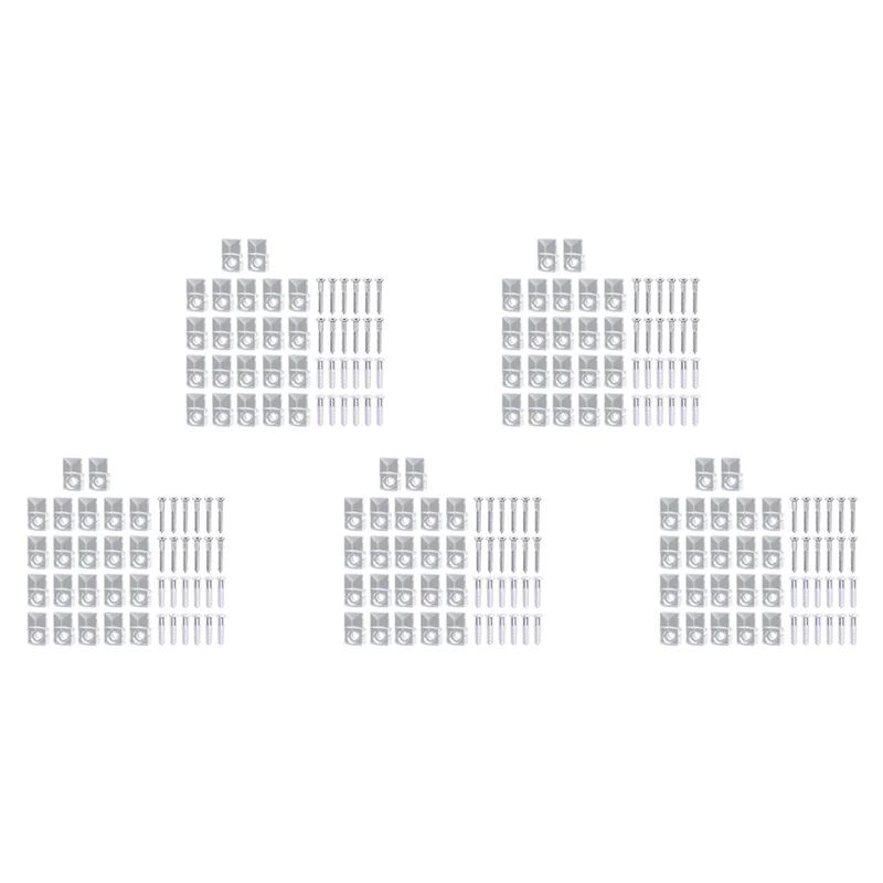 

Лидер продаж-110 комплектов зажимов для держателей зеркал, кристально чистый пластиковый зажим для зеркала, зажимы для держателя зеркала, комплект зажимов для стекла