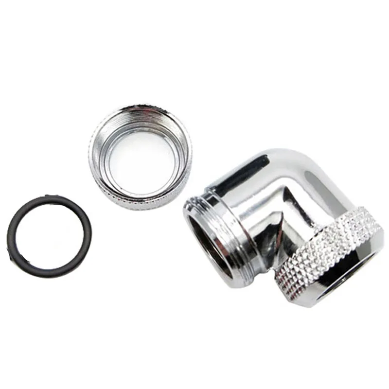 Kolanko ręczne 90 stopni do metalowych rur o średnicy wewnętrznej 10 mm i średnicy zewnętrznej 14 mm oraz sztywnych rur PETG do komputerowych złączy układu chłodzenia wodą — zdjęcie produktu 2