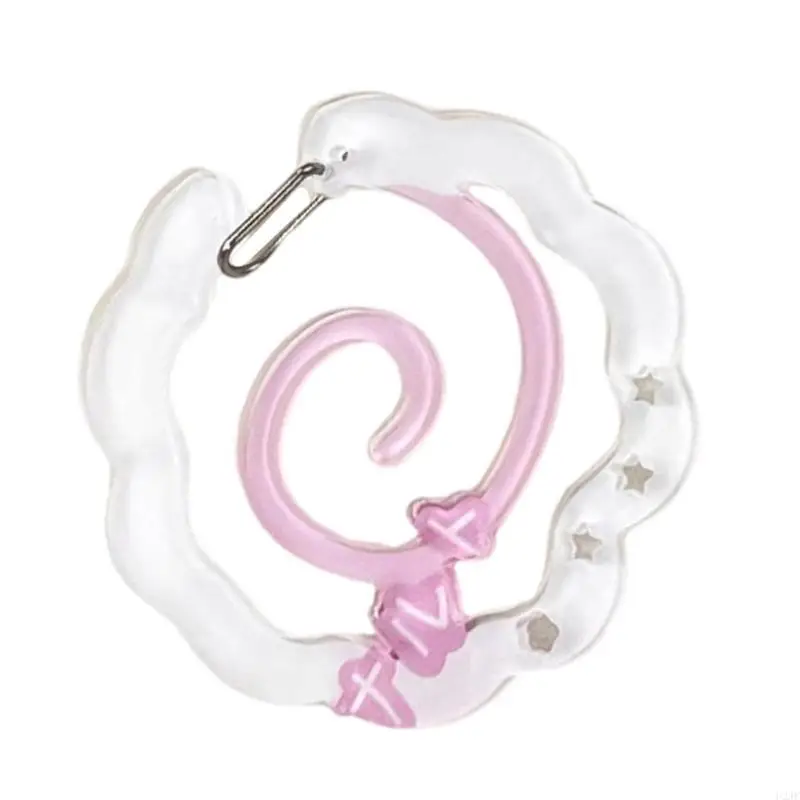 Acryl Carabiner Schlüsselbund Charme für Taschen und Accessoires Frauen Rucksack Anhänger – Detail 10