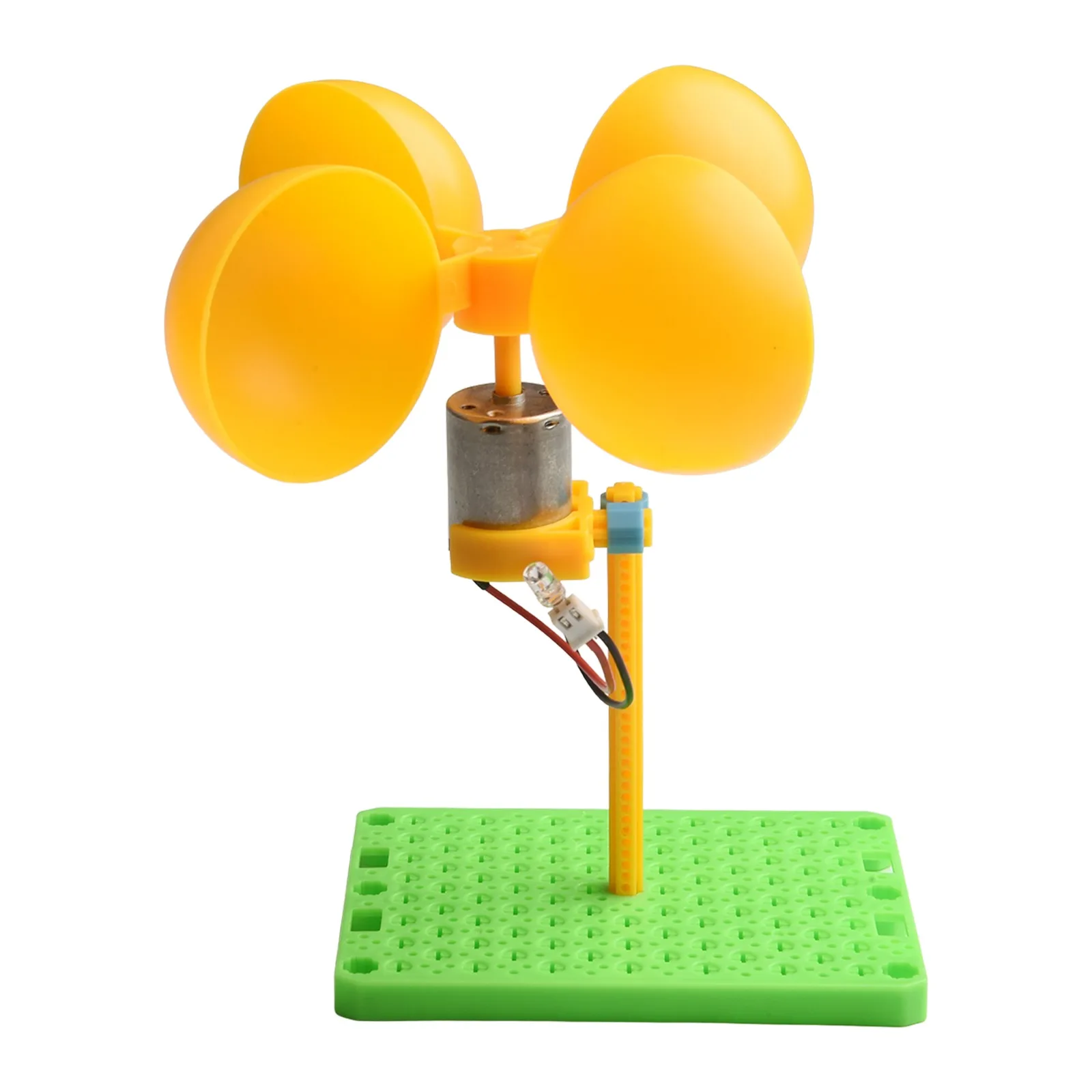 DIY Wind Power Generation Motor Wind Turbine Generator Kit  DC Generator With Holder Blades Brushless Motor For Children's