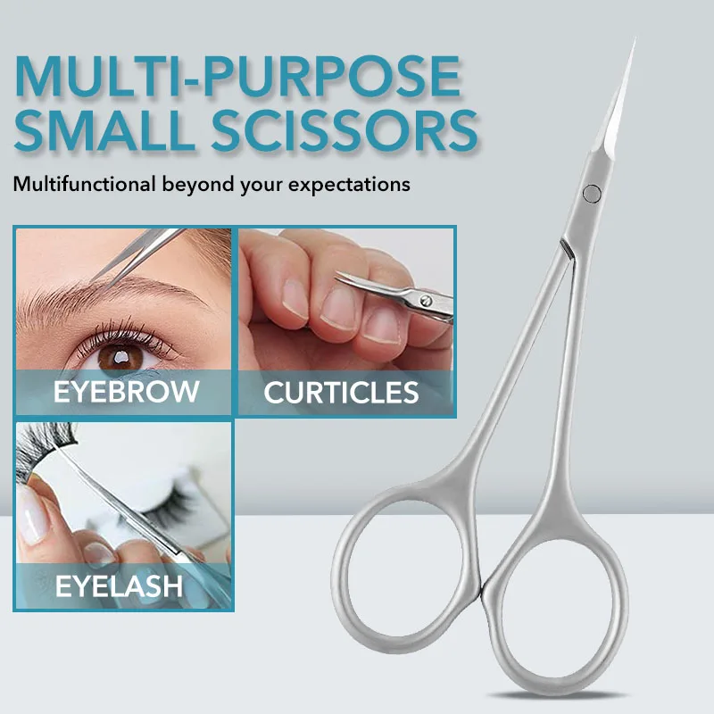 Stainless Steel Cuticle Scissors Dead Skin Remover For Nails Art Clippers Russian Nail Scissors Manicure Curved Tip Scissor image 2