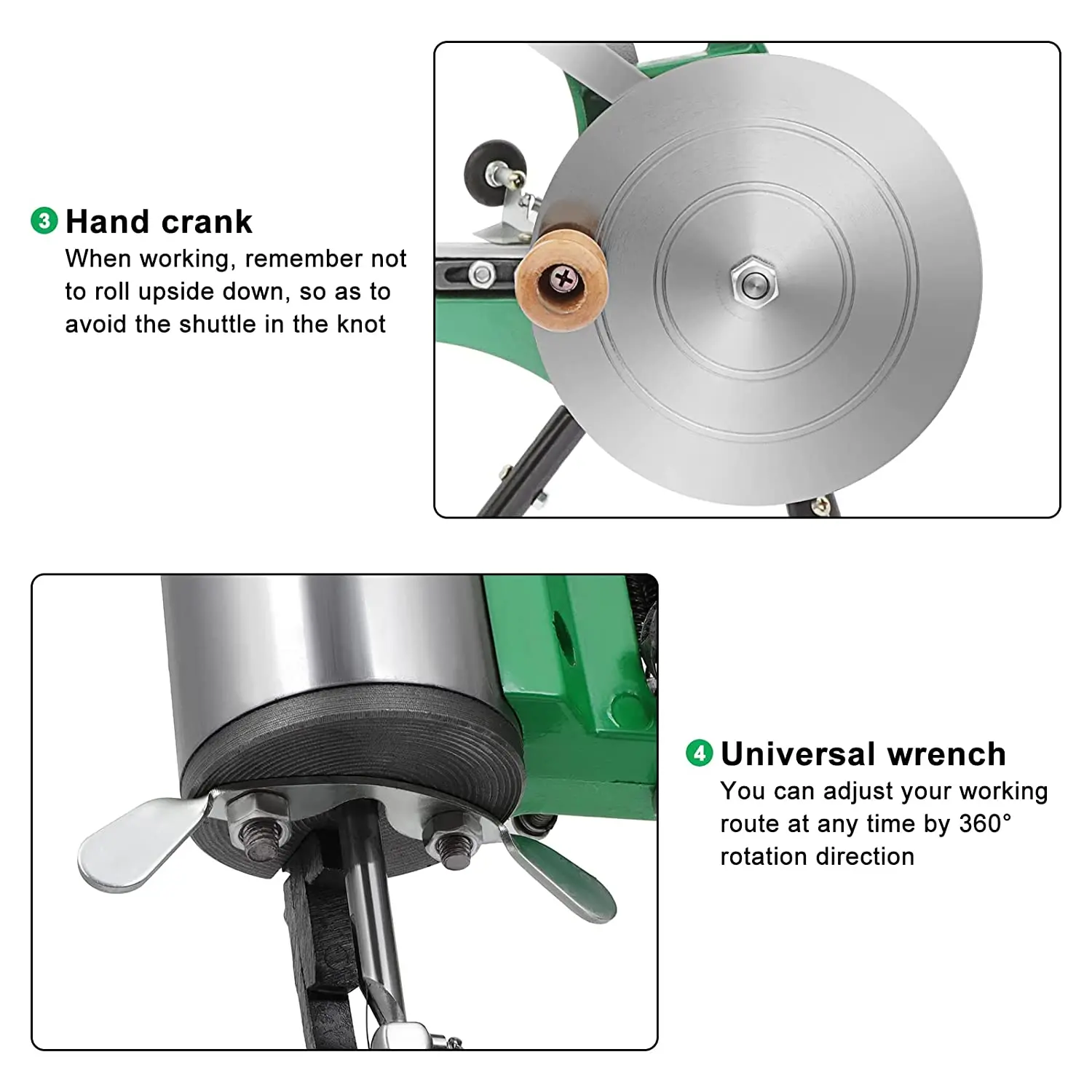 Imagem -05 - Máquina de Costura Manual de Metal Sapateiro para Reparação de Couro e Sapatos de Borracha Especial 360 ° Ajustável