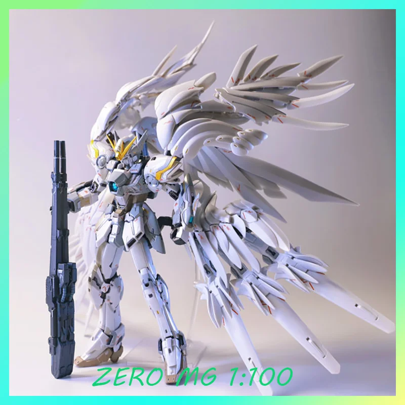 

In-stock 8827 Snow White Princess Wing Fix Style MG 1/100 Feather Angel 12 Short Star Cannon Model Custom Toy Collection Gift