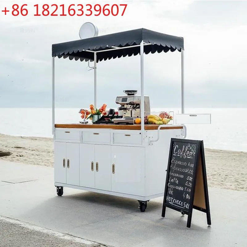 YAO mobile coffee dining car market stall outdoor milk tea dessert stall