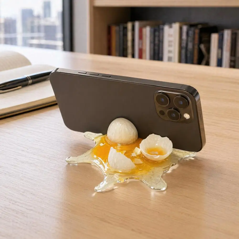 

Mobile Phone Holder Broken Egg Yolk Design Phone Stand Stable Platform Phone Holder for Horizontal And Vertical Phones