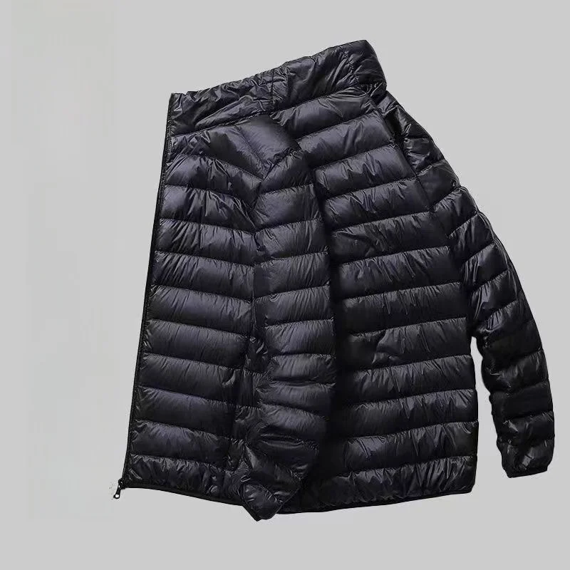 

Faionable Slim Fit Men's down Cotton Jaet Lightweight Winter Outerwear Coat Trendy ort Sle Warm Long Sve Casual