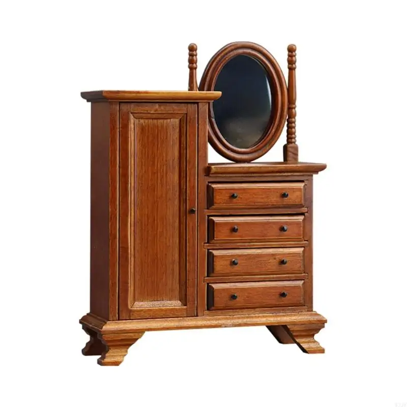 

W3JF 1:12 Scale Dollhouses Miniatures Scenes Accessory Mini Dressing Table 1:12 Scale Dollhouses Miniature Furniture