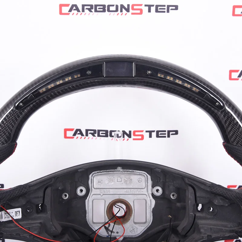 Private Custom Gloss Carbon Fiber Steering Wheel for benz Class C W204 /Available for All Car Models