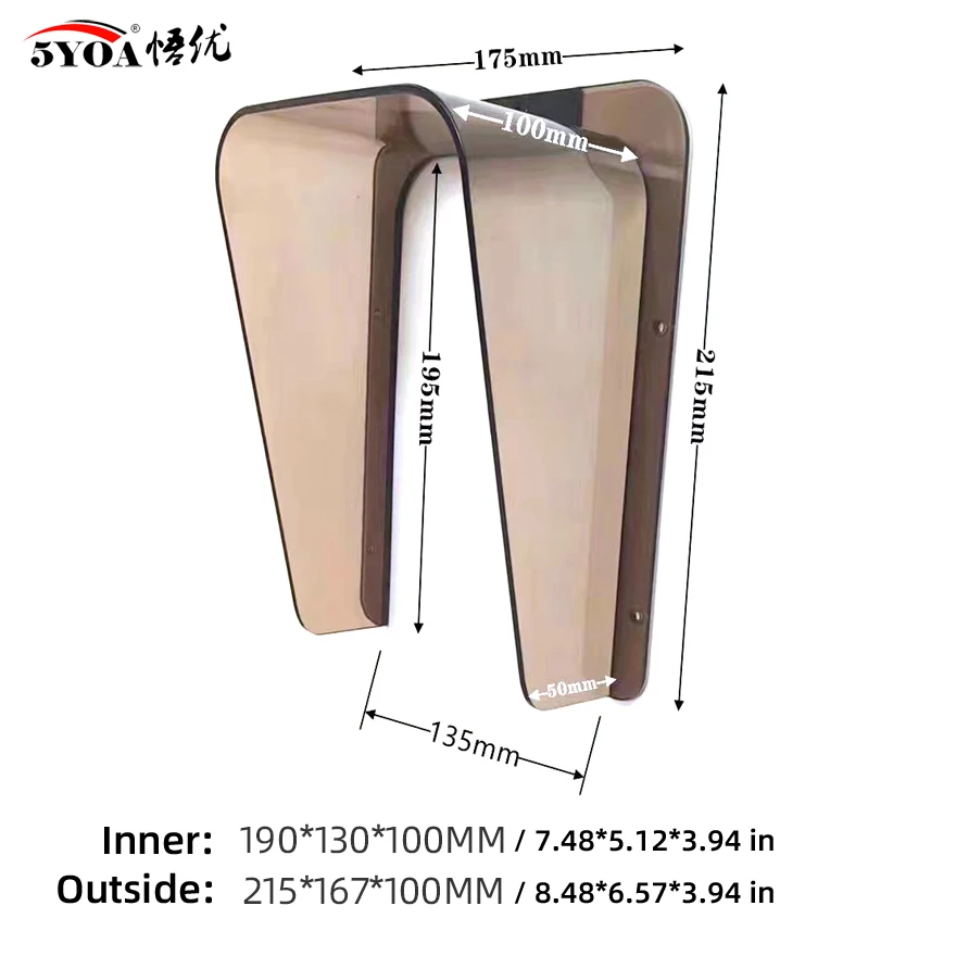 5YOA غطاء عالمي مقاوم للماء للتحكم في الوصول، أزرار جرس الباب وقارئات البطاقات، حماية من أشعة الشمس والمطر في الهواء الطلق #5