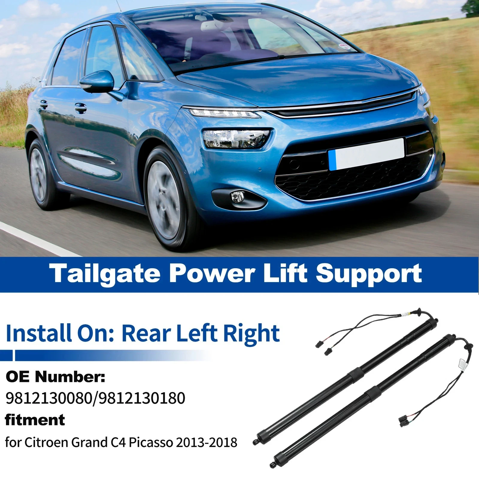 

For 2013-2018 B8 Citroen Grand C4 Picasso Electric Tailgate Gas Spring Struts Power Lift Support Struts 9812130180 9812130080