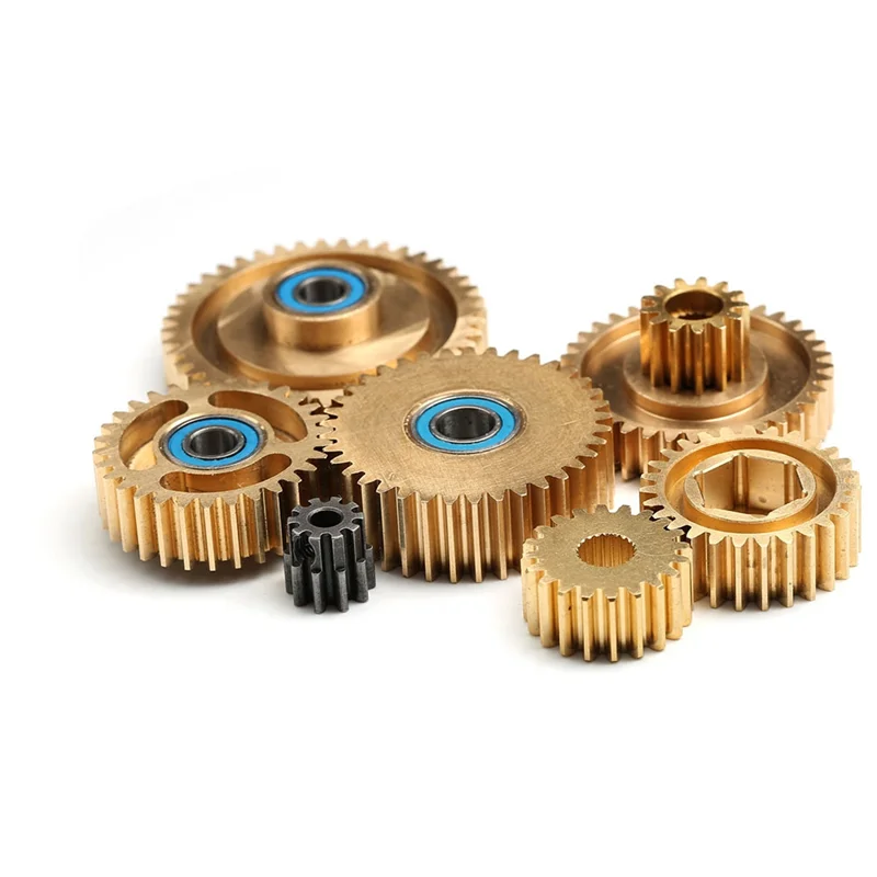 AS96-pour 1/14 échelle Tamiya camion tracteur remorque R620 MAN VOLVO Scania boîte de vitesses biseauté moteur engrenage synchroniseur ensemble pièces de mise à niveau