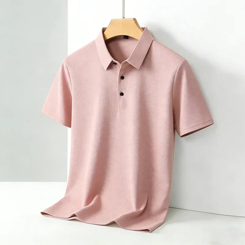 Men's Classic Collar Short Sleeve Polo Shirt Casual Breathable Summer Daily Office Fashion Men's Tee 2026
