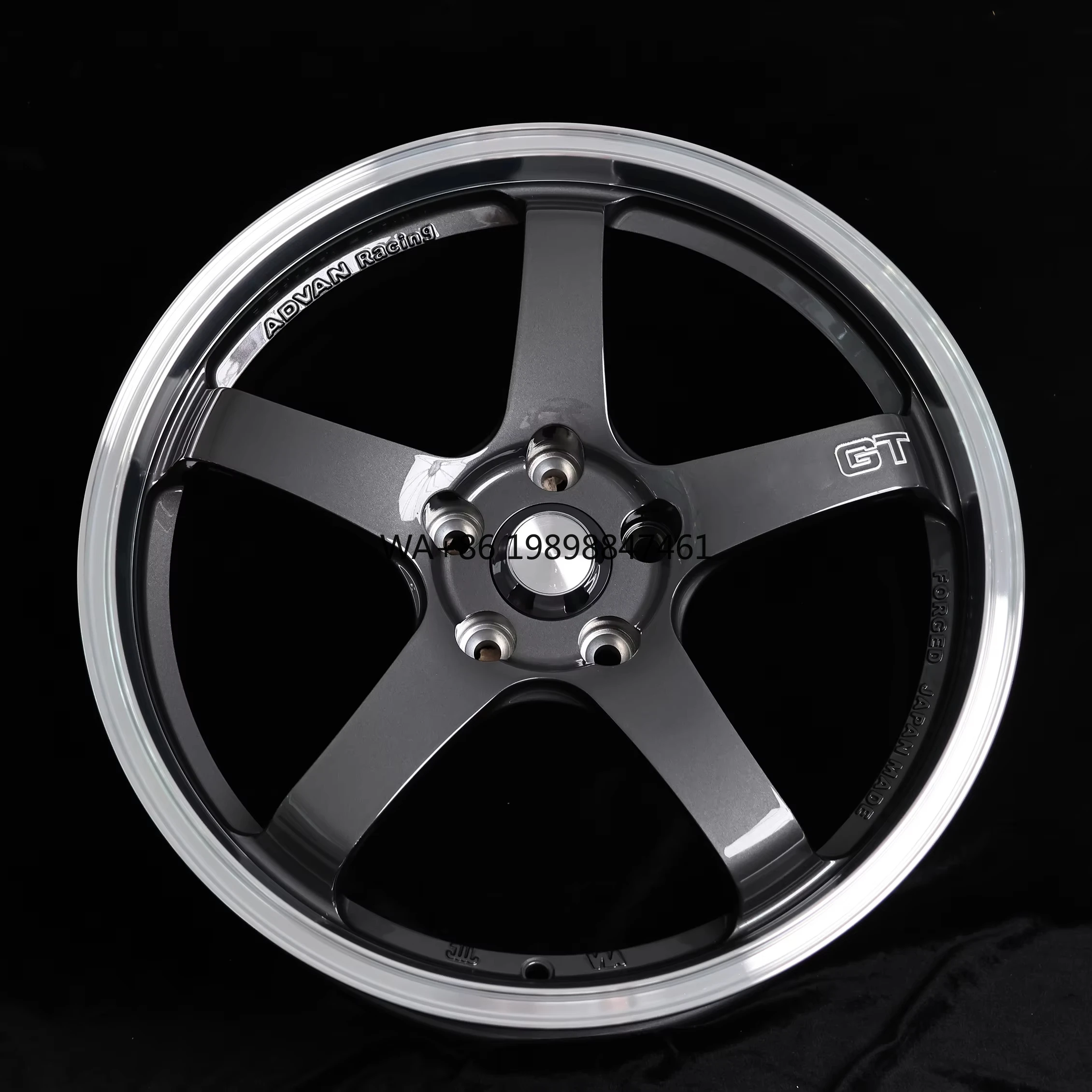 

Hot Selling TE37 Sport Style 20 Inch Aluminum Racing Rims Gun Gray Finish 25mm-40mm Five Spoke Forged Wheels New Condition