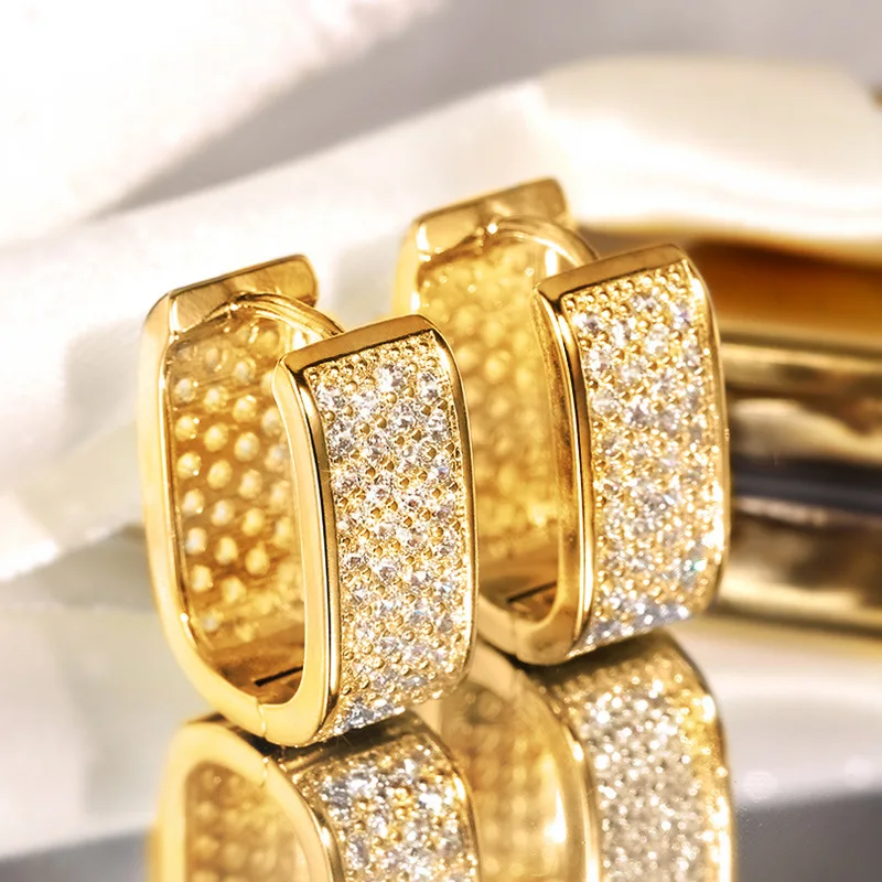 

High-end Earring Earrings New Trendy and Fashionable Design for Brides Exquisite Hollowed-out Earrings