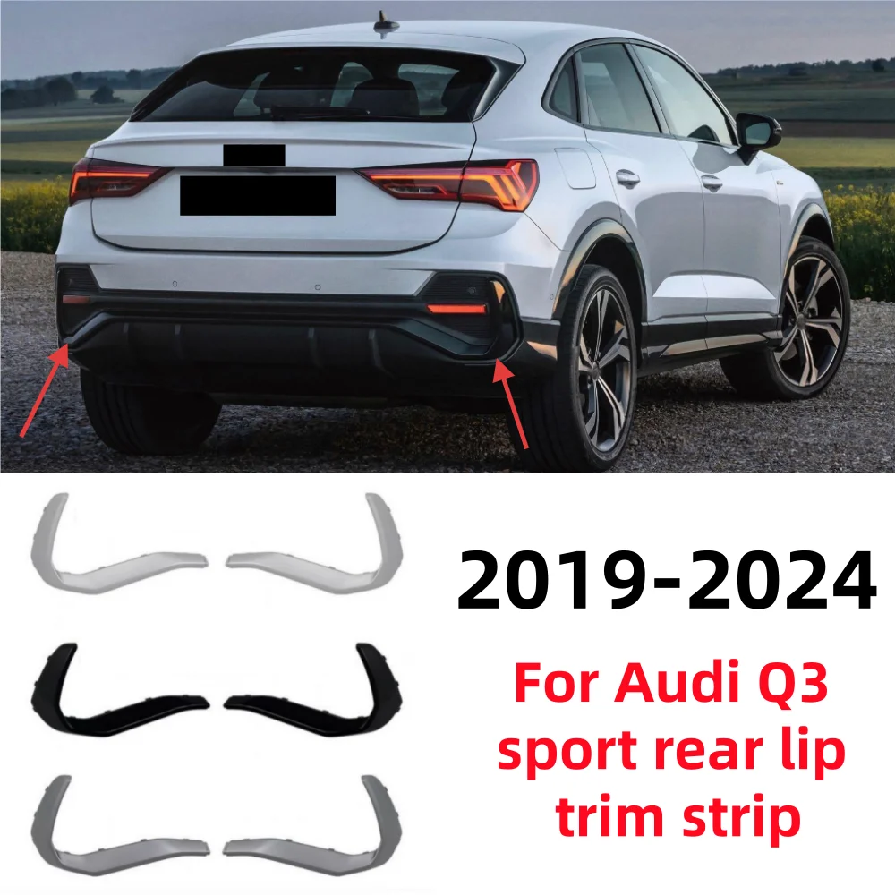 

For Audi Q3 2019-2024 sports car rear bumper lower lip trim frame
