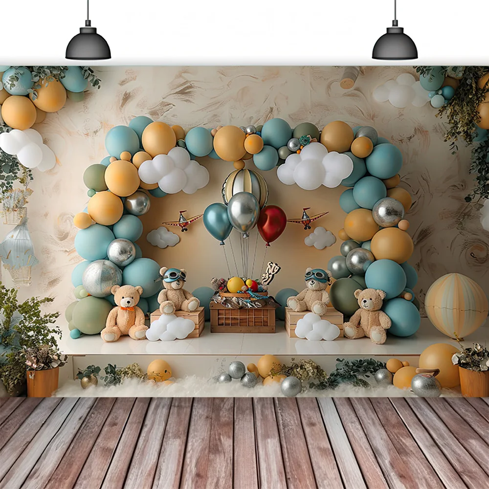 Rainbow Backdrops Props para Fotografia, Balões Coloridos, Arco, Photo Background, Bebê Recém-nascido, Festa de Aniversário, Unicórnio, DF-07